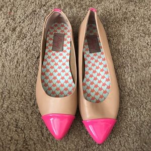 Pink & tan shoes
